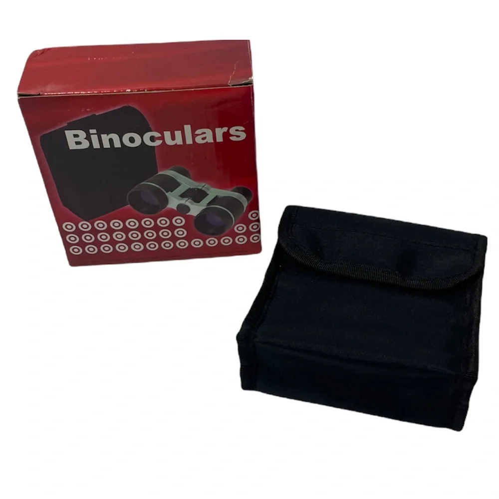 Binoculars & Carrying Bag Outdoors Hunting Sports Events Bird Or People Watching